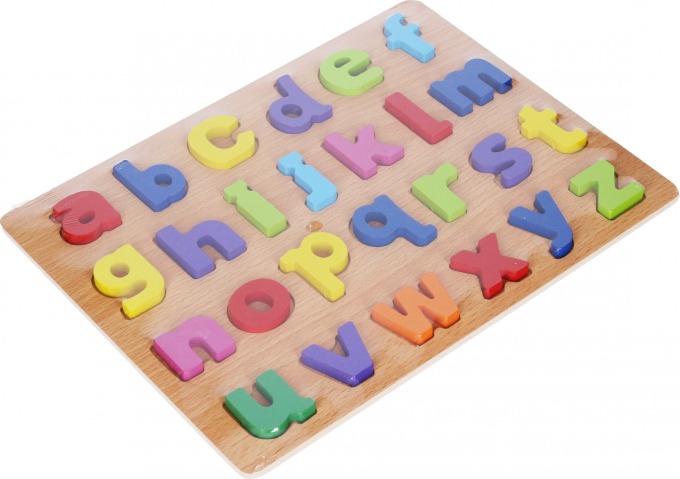 Vkládačka dřevěná abeceda 30x22,5 cm