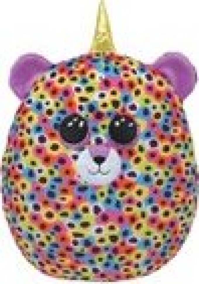 Ty Squish-a-Boos GISELLE, 22 cm - rainbow leopard with horn (1)