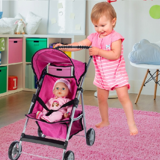 Sportovní kočárek pro panenky PRINCESS ROSE