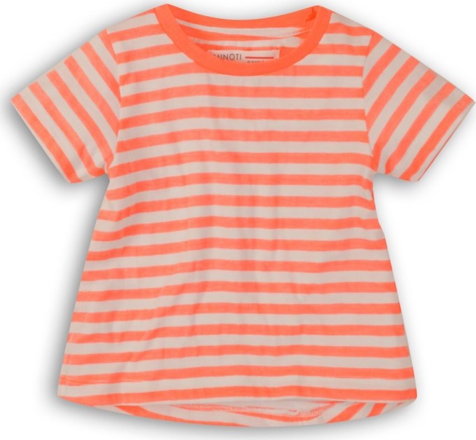 Tričko dívčí s krátkým rukávem, Minoti, 2SLUBT18, oranžová - 98/104 | 3/4let