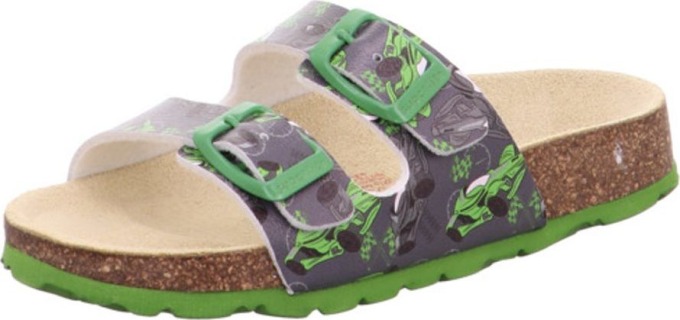 chlapecké korkové pantofle FOOTBAD, Superfit, 1-800111-2050, zelená - 32