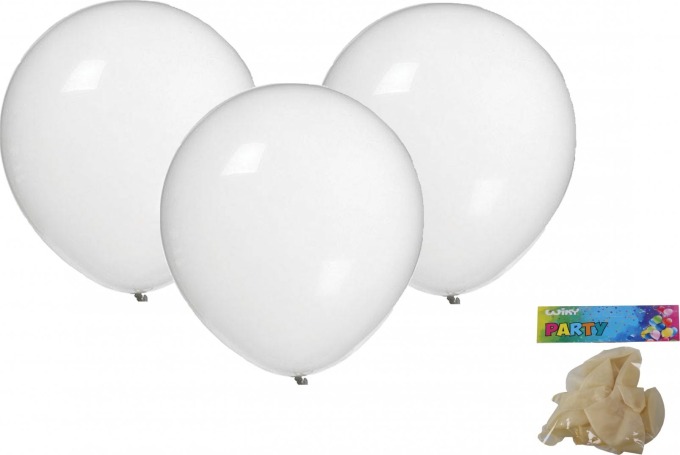 Balónek nafukovací 30cm - sada 10ks, transparentní