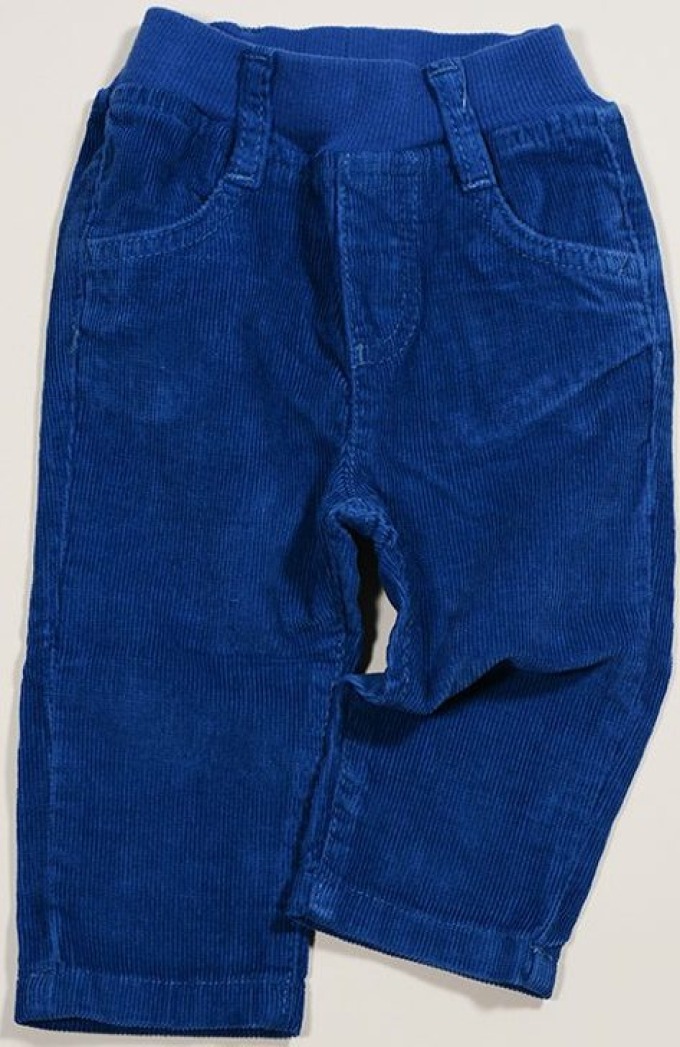 kalhoty manžestrové, Sobe, 15KENPAN55, modrá - 92 | 2roky
