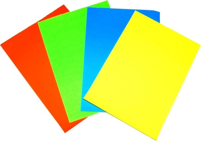 Papíry barevné fluo A4, 10 listů