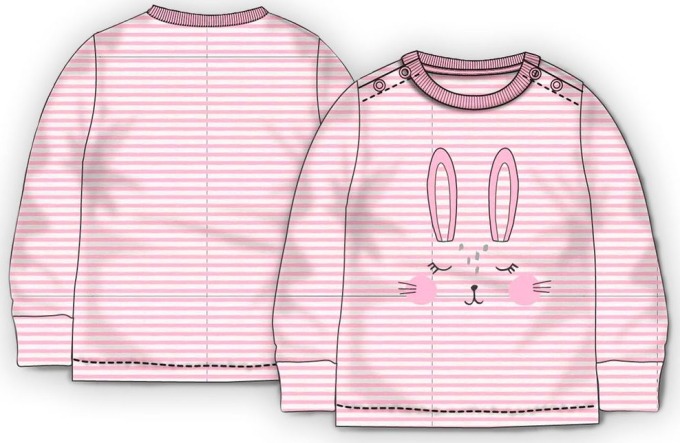 Tričko kojenecké BIO bavlna, Minoti, Blush 1, růžová - 74/80 | 9-12m