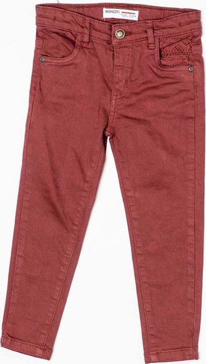 Kalhoty dívčí, Minoti, BERRY 5, červená - 98/104 | 3/4let