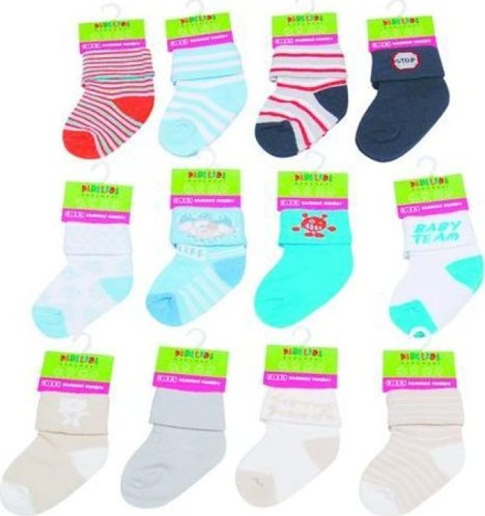 Kojenecké ponožky chlapecké (0 až 6m), Pidilidi, PD501, kluk - 0-6m | 0-6m