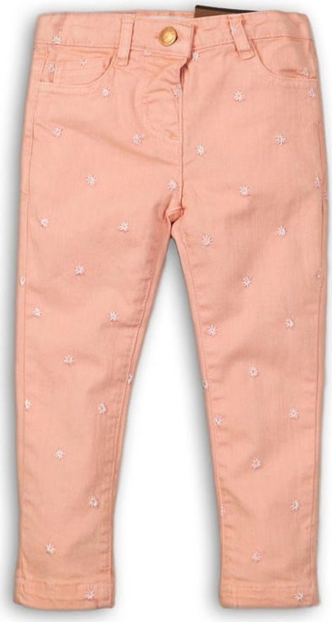 Kalhoty dívčí s elastenem, Minoti, Secret 11, růžová - 92/98 | 2/3let