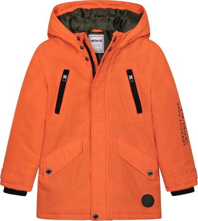 Kabát chlapecký Parka, Minoti, Blazer 2, oranžová - 98/104 | 3/4let