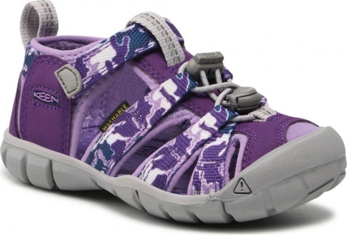 dětské sandály SEACAMP II CNX camo/tillandsia purple , Keen, 1026317/1026322, fialová - 36 | US 4
