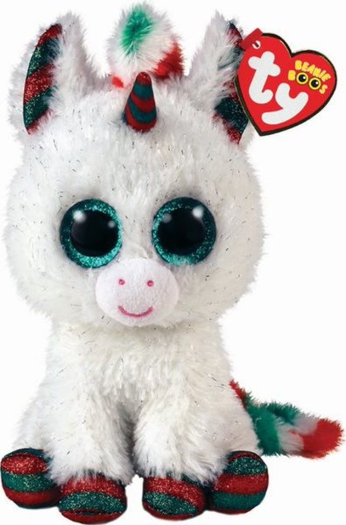 Beanie BOOS SNOWFALL, 15 cm - jednorožec