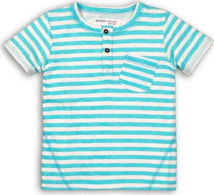 Tričko chlapecké s krátkým rukávem, Minoti, Eco 7, modrá - 80/86 | 12-18m
