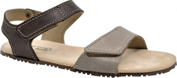 dámské barefoot sandály BELITA 40, Protetika, hnědo šedá - 36