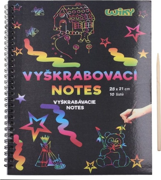 Vyškrabovací notes 28x21, 10listů, W010970