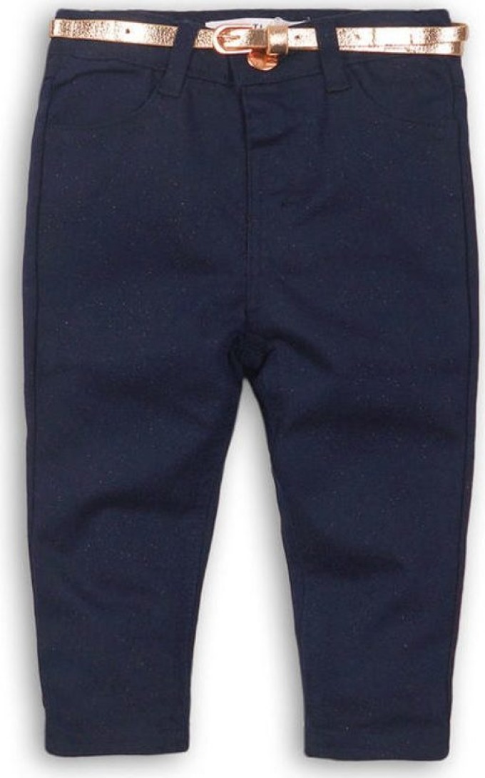 Kalhoty dívčí elastické s páskem, Minoti, ODYSSEY 6, modrá - 98/104 | 3/4let