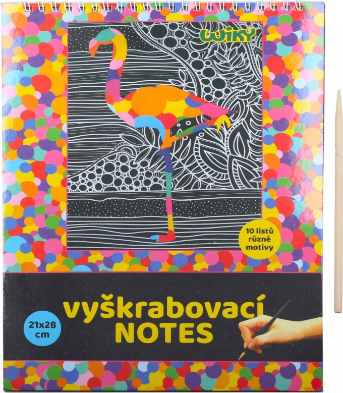 Vyškrabovací notes 21x28cm / 10 listů