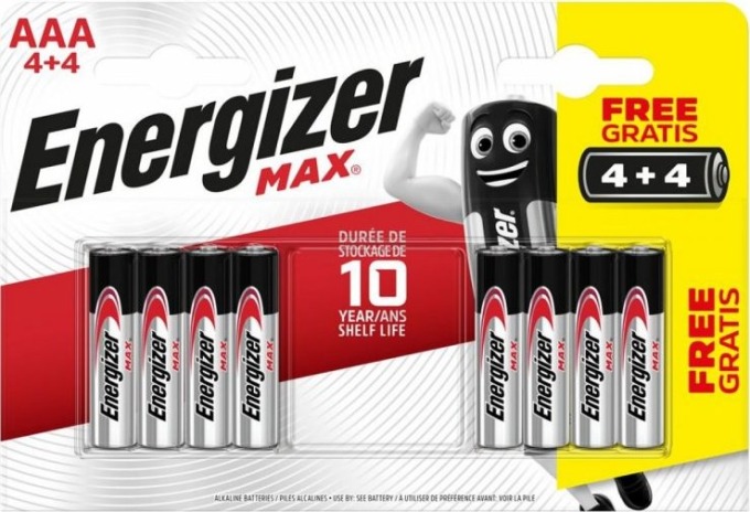 Baterie Energizer MAX LR 03/4+4, AAA