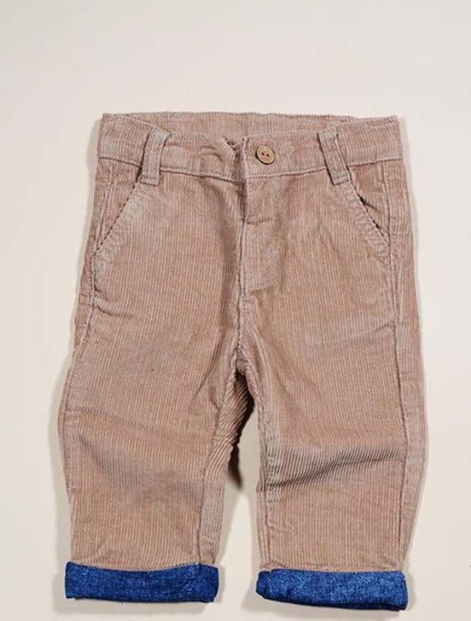 dětské kalhoty, Sobe, 15KENPAN273, hnědá - 92 | 2roky