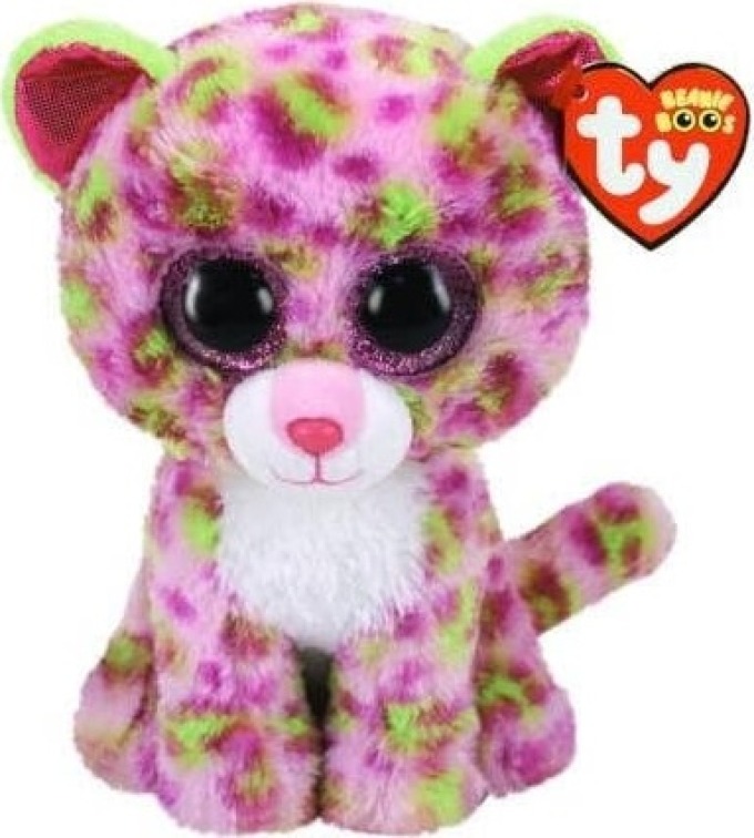 BEANIE BOOS LAINEY, 24 cm -růžový leopard