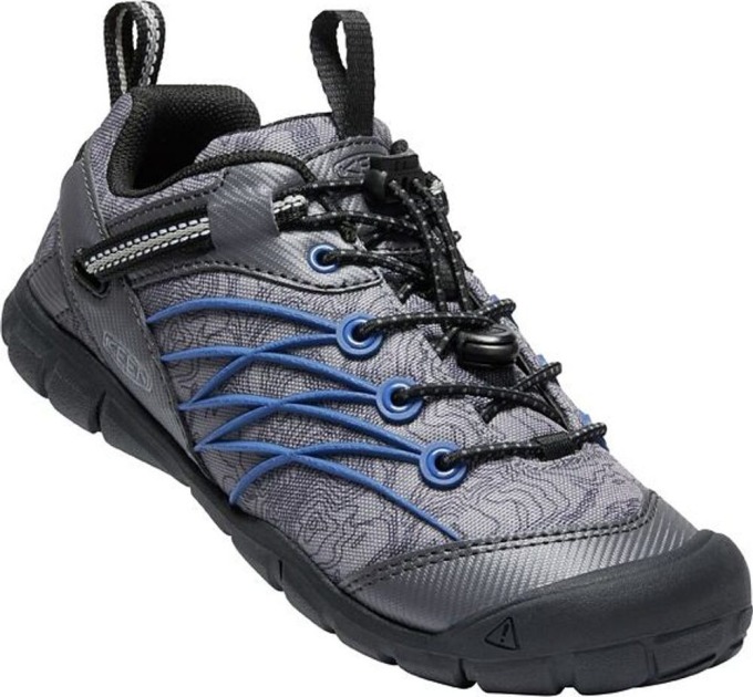Outdoorové boty CHANDLER CNX C Black/bright cobalt, Keen, 1026306, šedá - 35