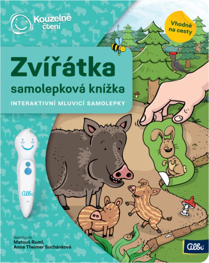 Kouzelné čtení Samolepková knížka Zvířátka