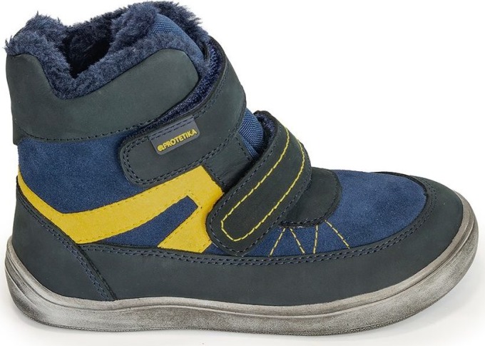 Chlapecké zimní boty Barefoot RODRIGO NAVY, Protetika, modrá - 24