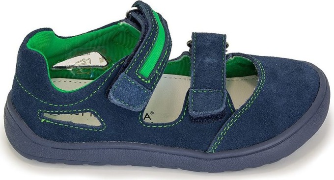 Chlapecké sandály Barefoot PADY NAVY, Protetika, modrá - 31