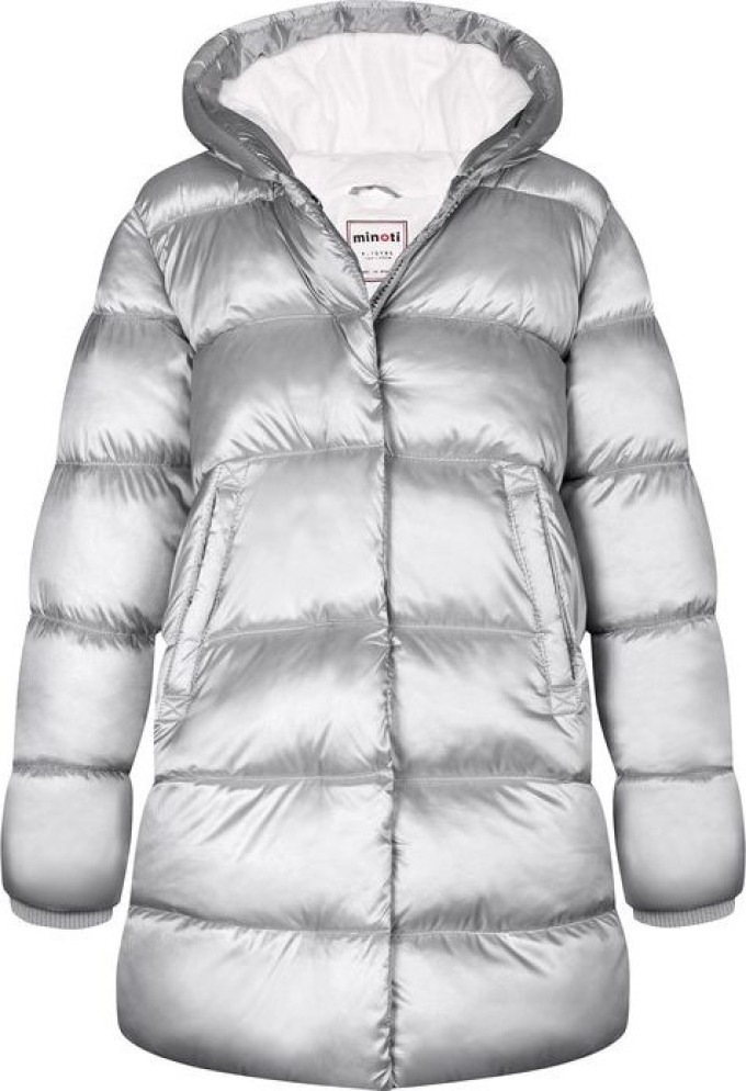 Kabát dívčí nylonový Puffa podšitý microfleecem, Minoti, 12COAT 3, holka - 98/104 | 3/4let