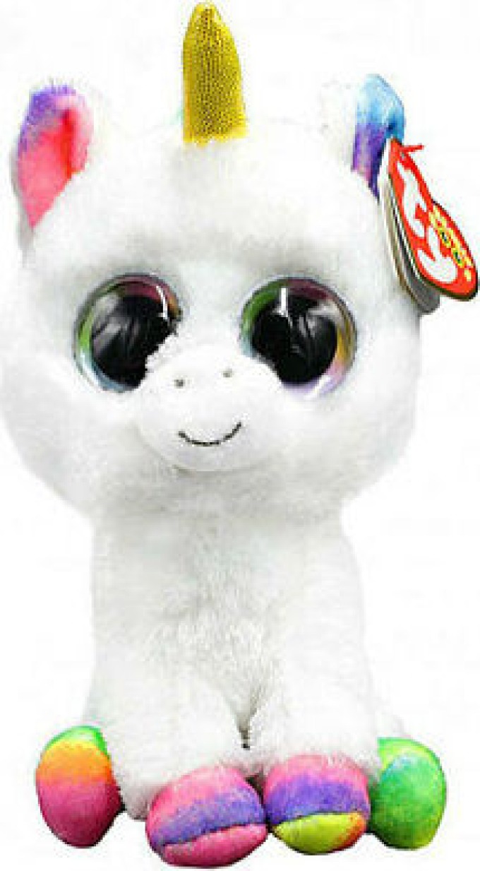 Beanie Boos PIXY - bílý jednorožec 24 cm