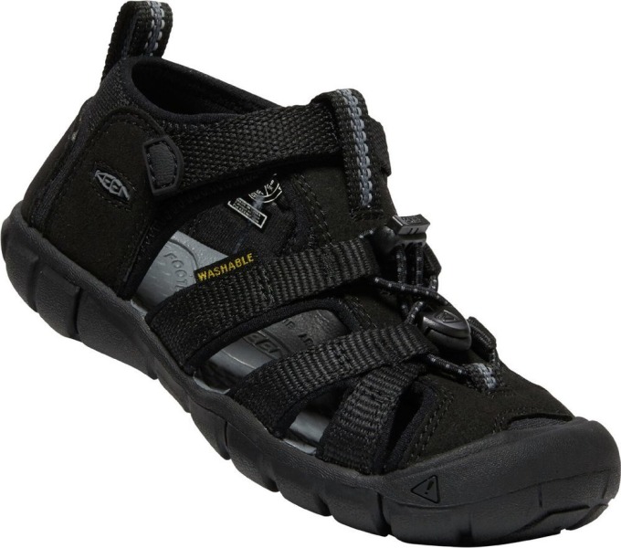 dětské sandály SEACAMP II CNX black/grey, Keen, 1027412/1027418, černá - 36